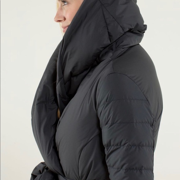 Lululemon Enfold Wrap Down Coat - Picture 7 of 13
